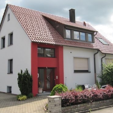 Gebäude aus den 50-er Jahren mit 14cm Wärmedämmung